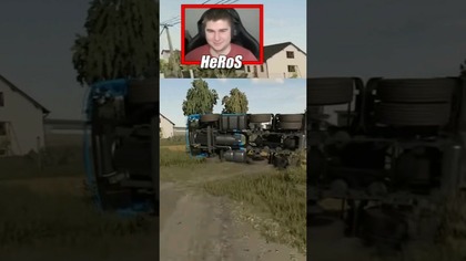 NO I OBALIŁ CIĘŻARÓWKĘ  #farmingsimulator #farm #fs22 #heros #fs #farming #farmingsimulator22