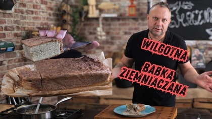 Takiej babki ziemniaczanej jeszcze nie jadłeś! Wilgotna, złocista i obłędna z grzybowym sosem!