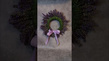 LAWENDOWY WIANEK z kanału @diy_art_ideas #shorts #diy #wianki #flowers