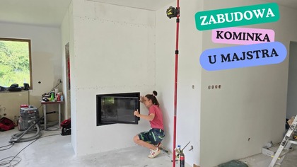 Zabudowa kominka płytą krzemianowo-wapniową
