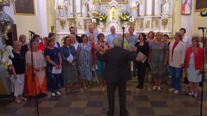 Występ chóru z Rygi (Łotwa) w Markuszowie - 24. 07. 2019 r.  #5
