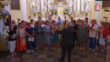 Występ chóru z Rygi (Łotwa) w Markuszowie - 24. 07. 2019 r.  #1