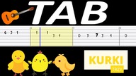  Były sobie kurki trzy (Wyszły w pole kurki trzy) - melodia TAB (gitara)  TABY I NUTY W OPISIE 