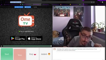 34 0 w Eterze Wizyta na na OmeTV