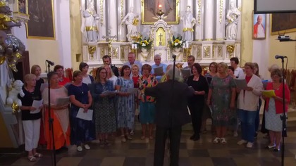 Występ chóru z Rygi (Łotwa) w Markuszowie - 24. 07. 2019 r.  #2