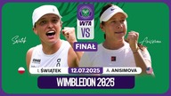 ŚWIĄTEK VS ANISIMOVA NA ŻYWO - FINAŁ WIMBLEDONU - 12. 07. 2025r.