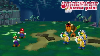 Mario &amp; Luigi Dream Team HD - przewodnik po grze (3DS) część 14 - Walka w Świątyni Sn&oacute;w