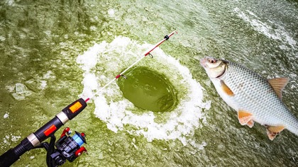 Trzeszczący lód i PŁOĆ | wędkarstwo podlodowe