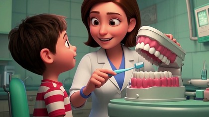  Franek i jego pierwsza wizyta u dentysty  bajka edukacyjna dla dzieci