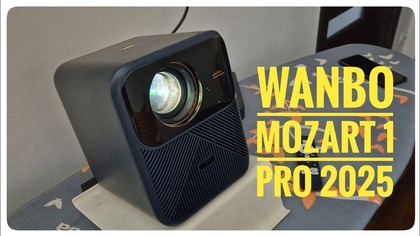 Projektor Wanbo Mozart 1 Pro 2025 nowe funkcje: Google TV, MEMC Motion, HDR, 1200 lumenów