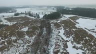 Jezioro Duży Ług w okowach mrozu