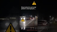 Wyprzedzanie pod prąd, pasem awaryjnym #shorts #rikordwidjo