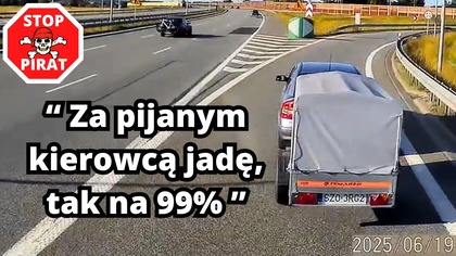 Obywatel Ukrainy z 4 promilami zgłoszony i zatrzymany do przyjazdu policji.  STOP PIRAT
