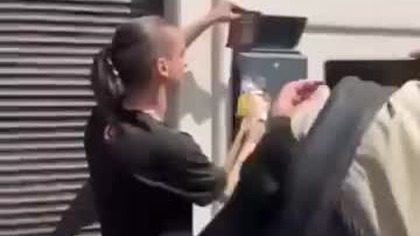 Happening pod biurem Sylwii Bielawskiej