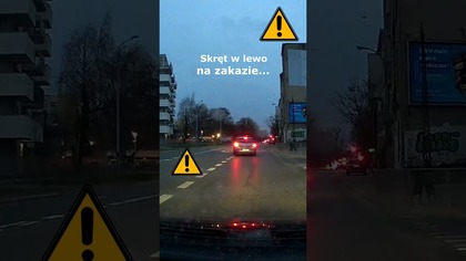 Skręt w lewo na zakazie - EL 7ME70 #shorts #rikordwidjo
