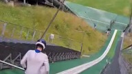 Trening na skoczni K-40 w Szczyrku! Widok z góry skoczni!