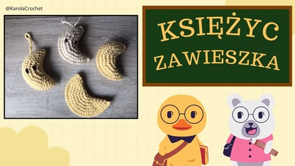 SZYDEŁKOWY KSIĘŻYC - TUTORIAL JAK ZROBIĆ ZAWIESZKA KSIĘŻYC NA SZYDEŁKU KROK PO KROKU #556