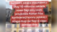 dwóch posłów przyjechało konfederacji różnych ściąganie flag z zadłużonego Cieszyna 110mln