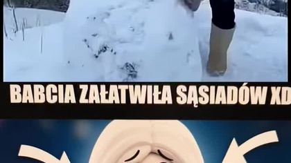 Baba Śnieżna vs sąsiedzi z bloku #polska #śmieszne #humor #shorts