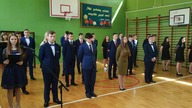 Klasy 3 Gimnazjum w Markuszowie podczas uroczystości zakończenia roku szkolnego - 18. 06. 2019 r.