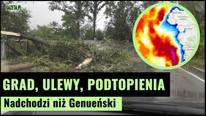 Katastrofalne opady i burze  niż genueński zagrożeniem dla Polski | Gazeta.pl