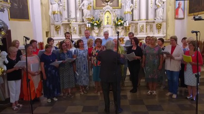 Występ chóru z Rygi (Łotwa) w Markuszowie - 24. 07. 2019 r.  #4