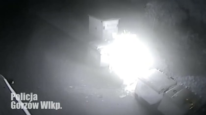 Mężczyzna podpalał śmietniki w centrum Gorzowa.  Został zatrzymany