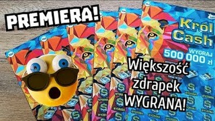 Zdrapki Lotto  Premiera! 6 zdrapek Król Cash  Ładne rozpoczęcie 