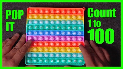 Numbers 1-100 with POP It Colors | CzyWieszJak
