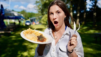PUŁAPKA NA TURYSTÓW CZY HIT ? TEST SMAŻALNI I ŻYCIE NA TRATWIE / MAZURY