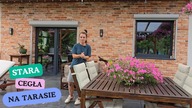 Metamorfoza naszego tarasu.  Stara cegła na ścianie