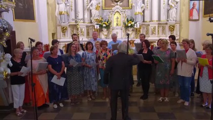 Występ chóru z Rygi (Łotwa) w Markuszowie - 24. 07. 2019 r.  #3