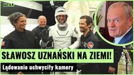No i wylądował! Sławosz Uznański znów na Ziemi.  Tak reagował Donald Tusk | Gazeta.pl