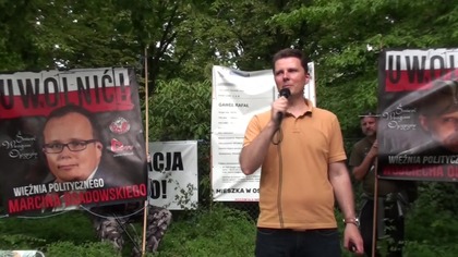 23. 06. 2025 Protest UWOLNIĆ WIĘŹNI&Oacute;W POLITYCZNYCH W.  Olszańskiego i M.  Osadowskiego cz.  1/2