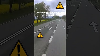 Wyprzedzanie pod prąd, przez wysepkę #shorts #rikordwidjo