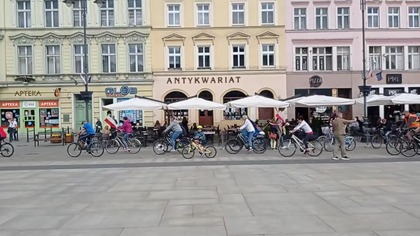 Odjazd rowerów ze starego rynku