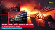 Pożar w Ząbkach.  Płoną budynki w Warszawie.  Do sieci trafiły dramatyczne nagrania [KS Info]